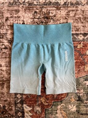 Gymshark Teal Ombre High-Waist Seamless Bike Shorts
